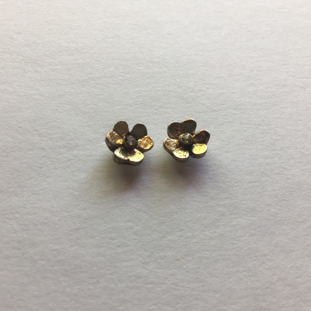 🌼 Bronze Flower Earrings | Never Worn Before 🌼